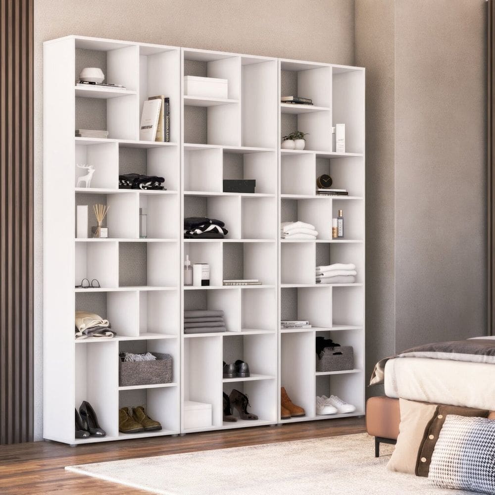 Estante Multiuso para Livros Dallas 210x201cm Branco