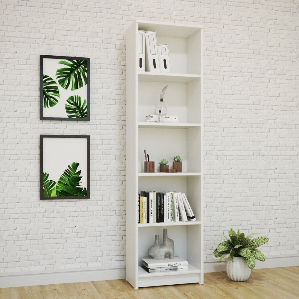 Estante Compacta Multiuso sem Porta 178cm X 29.5cm X 48cm Branco