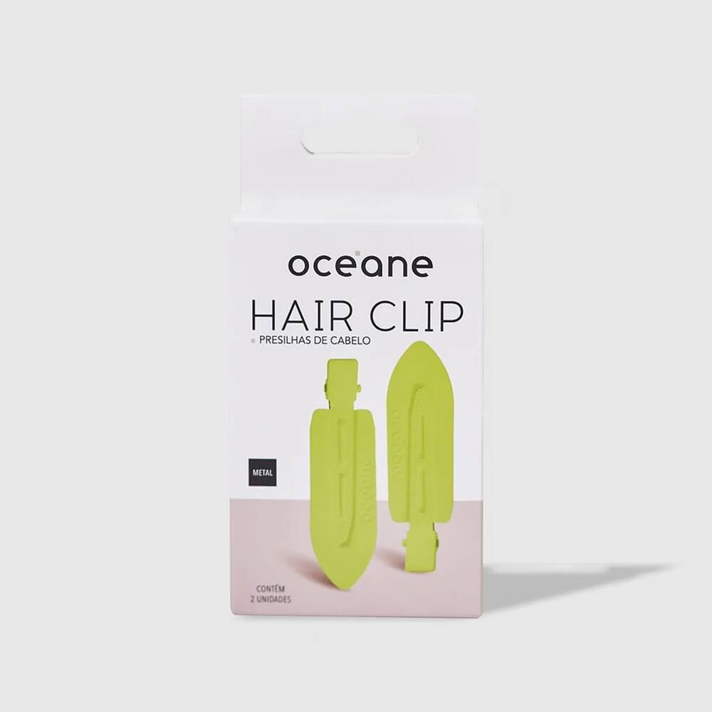 Presilha de Cabelo Amarela 2un Hair Clip - Océane