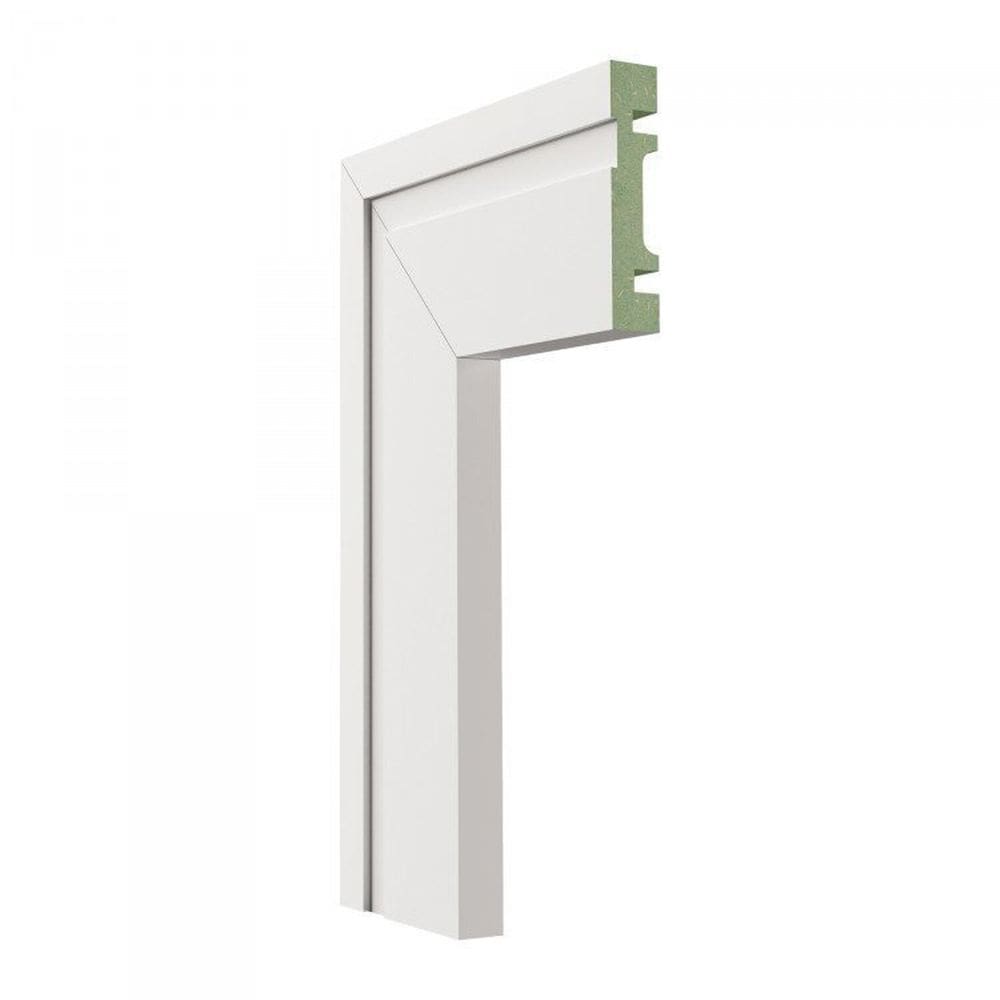 Kit com 40 Barras Guarnição Mdf 702 Moldufama 15mmx7cm Metro Linear 96m Branco
