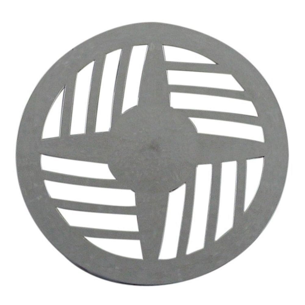 Kit 3 Grelha Redonda com Diâmetro de 15cm em ABS  Modelo II Astra Cromado