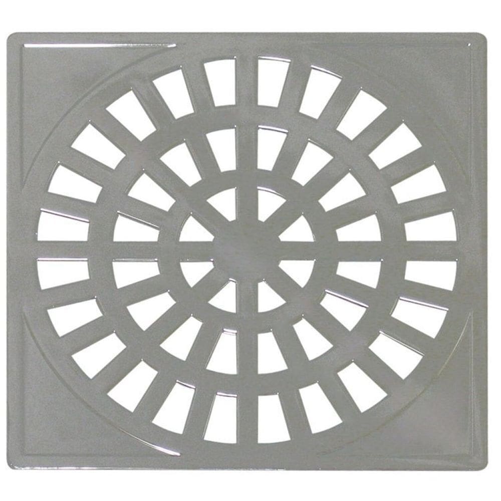 Kit 7 Grelha Quadrada 15x15cm em ABS Cromado