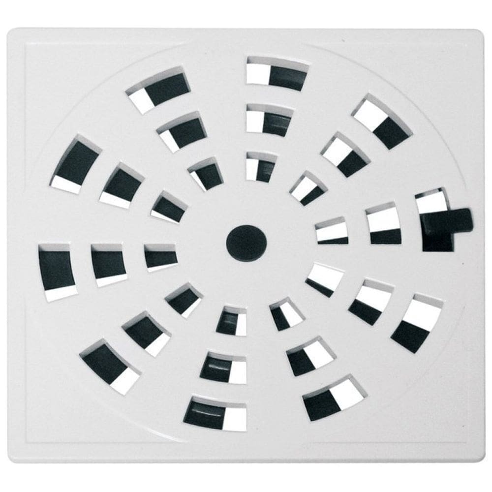 Kit 3 Grelha Quadrada 15 x 15cm com Anti-Inseto em PVC Modelo II Astra Cinza