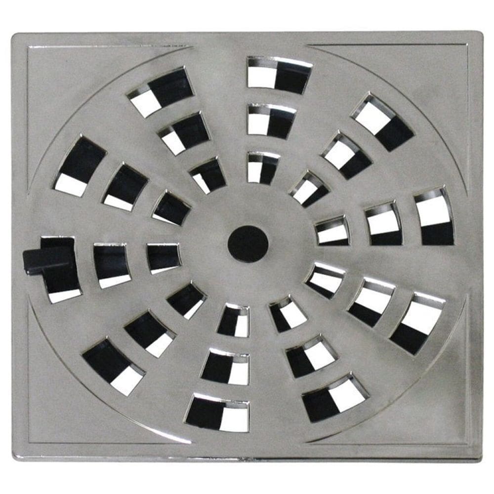 Kit 7 Grelha Quadrada 15 x 15cm com Anti-Inseto em ABS Modelo II Astra Cromado