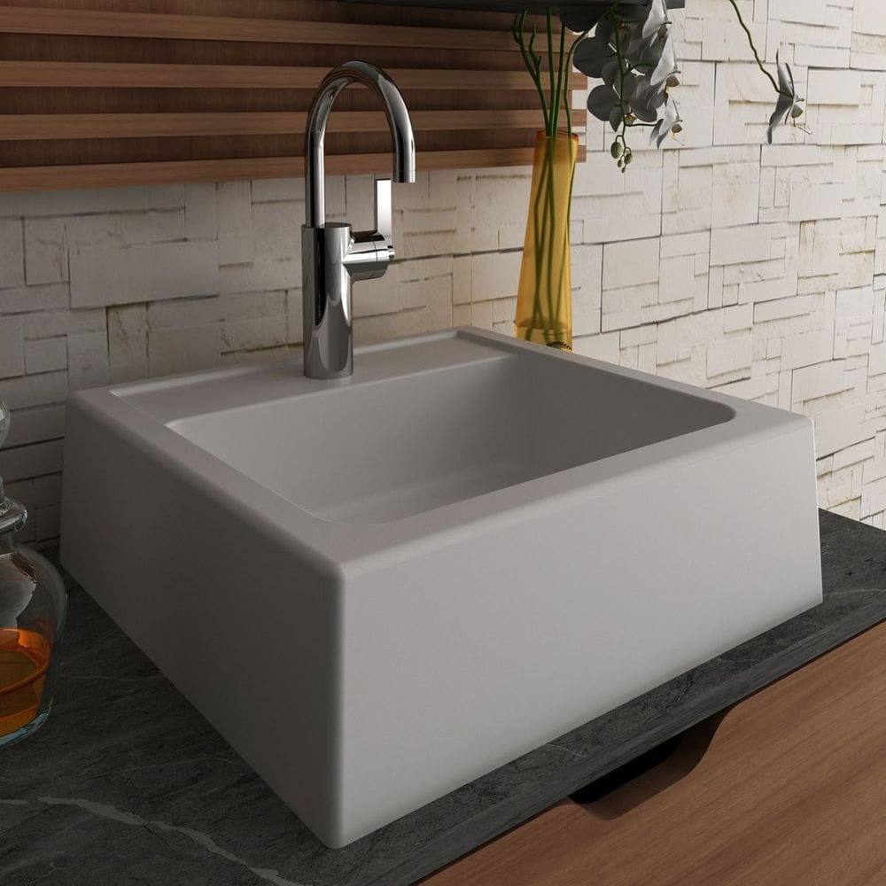 Cuba para Banheiro 35x11cm Branco Tecno Mobili