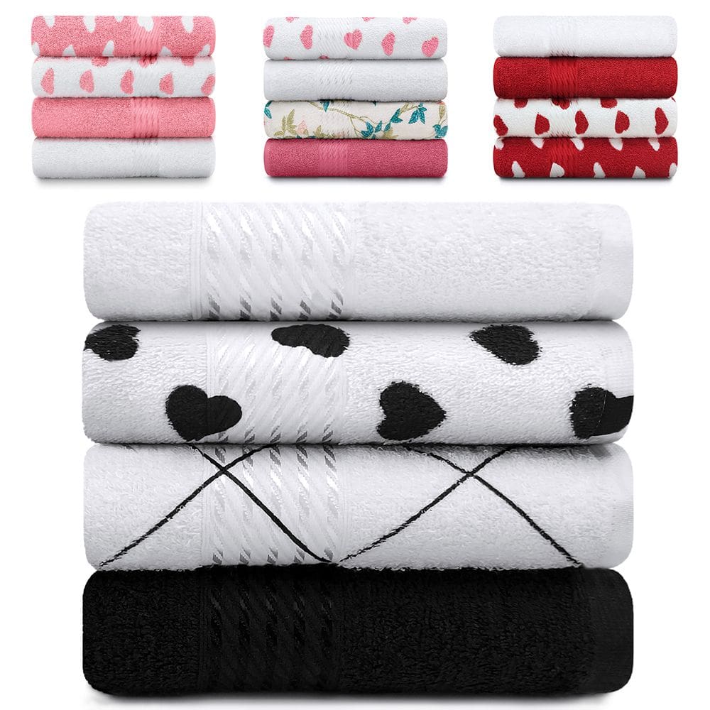 Jogo de Toalhas 4 Peças - Rosto Felpuda 100% Algodão Prisma - Emcompre