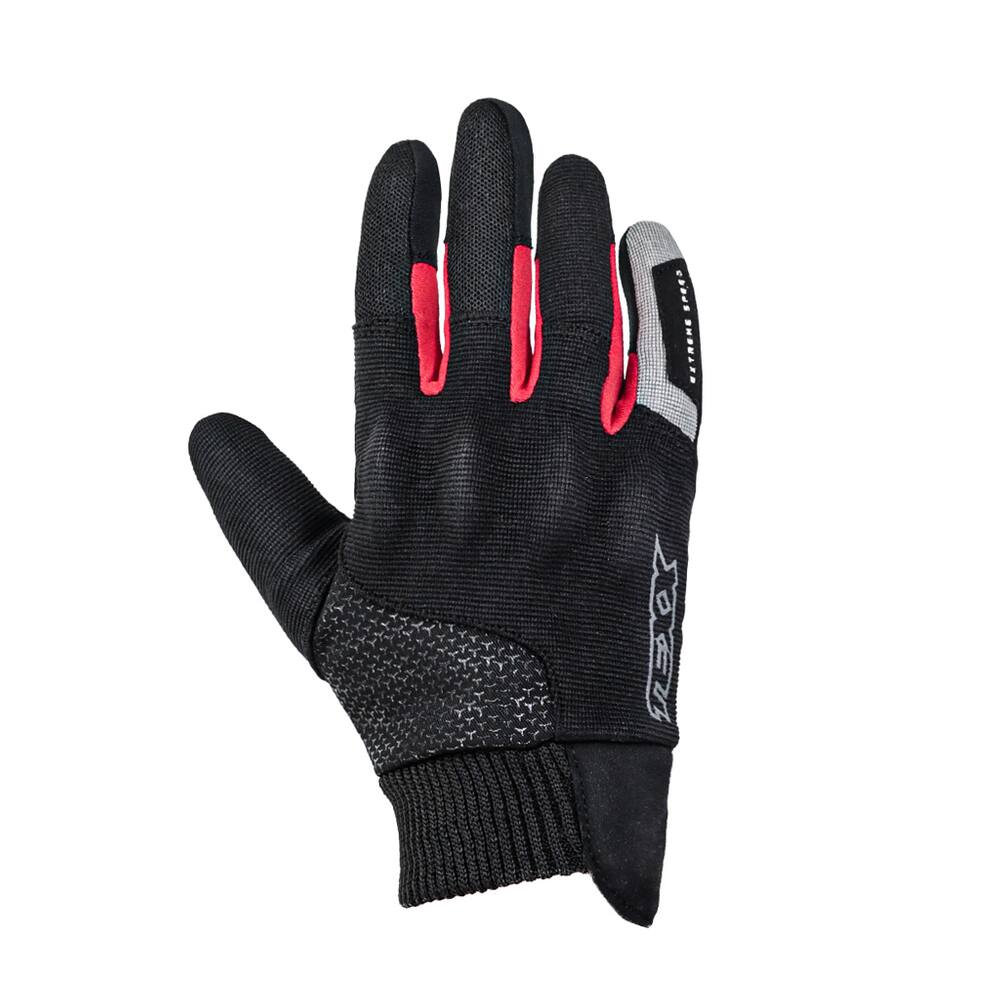 Luva Texx Way Preto/Vermelho Motociclistas Motoqueiro (S)
