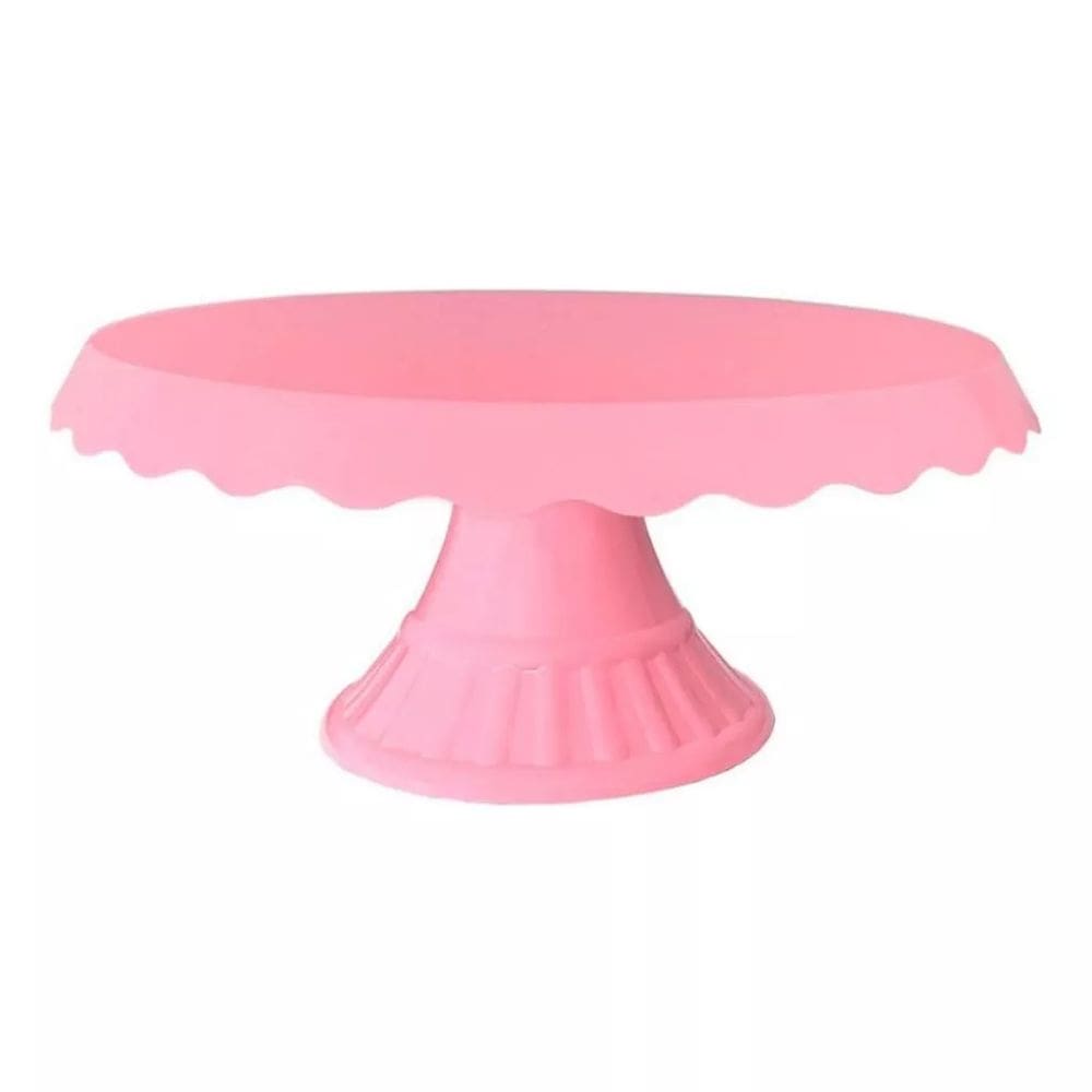 Boleira Babado Grande, Suporte Bolo Festa, Mesa Para Docinhos - Rosa