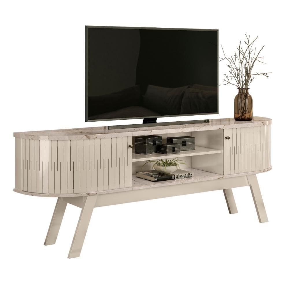 Rack Para Tvs De 75" Oxônia Calacata Off White