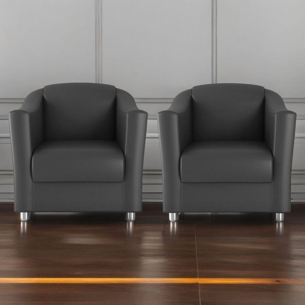 Jogo De Poltronas Decorativas Lupin Boucle Azul