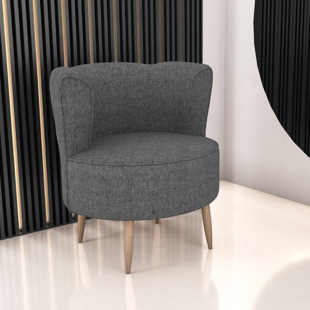 Poltrona Para Sala De Recepção Ceará Veludo Preto