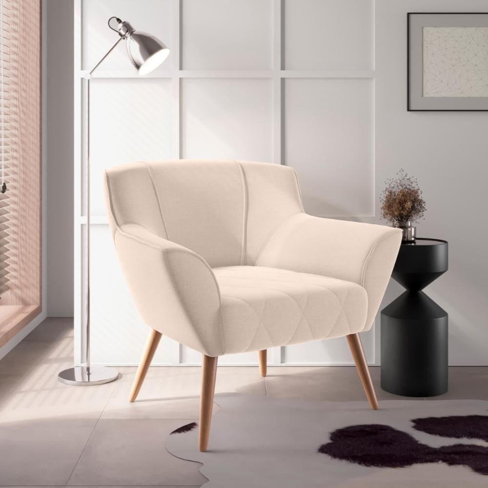 Poltrona Decorativa Balneária Linha Bege