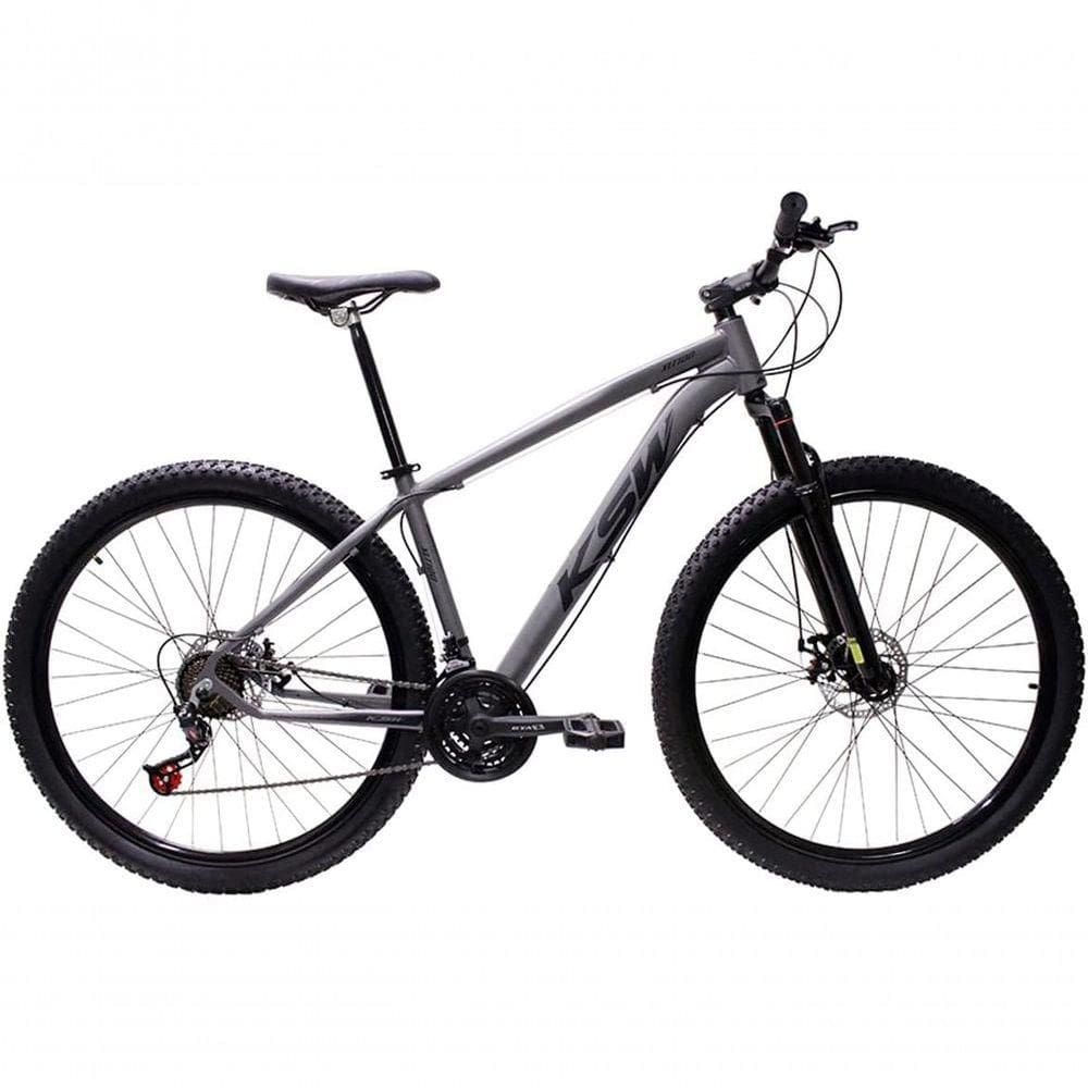 Bicicleta Aro 29 Ksw Xlt 24v Freio A Disco Suspensão Mountain Bike Alumínio Grafite 19