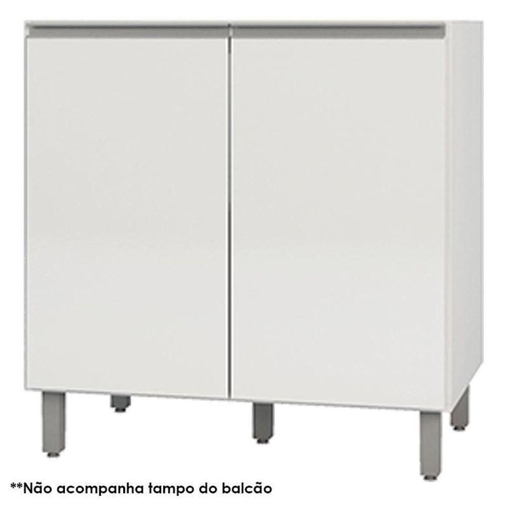 Balcão De Cooktop 80cm Evidence Branco - Poliman