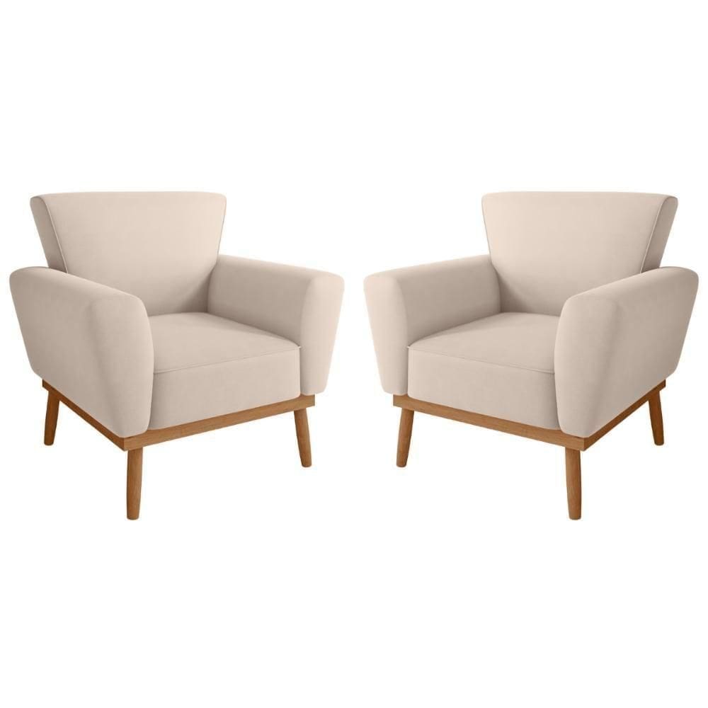 Conjunto Poltrona Decorativa Balneária Inca Areia