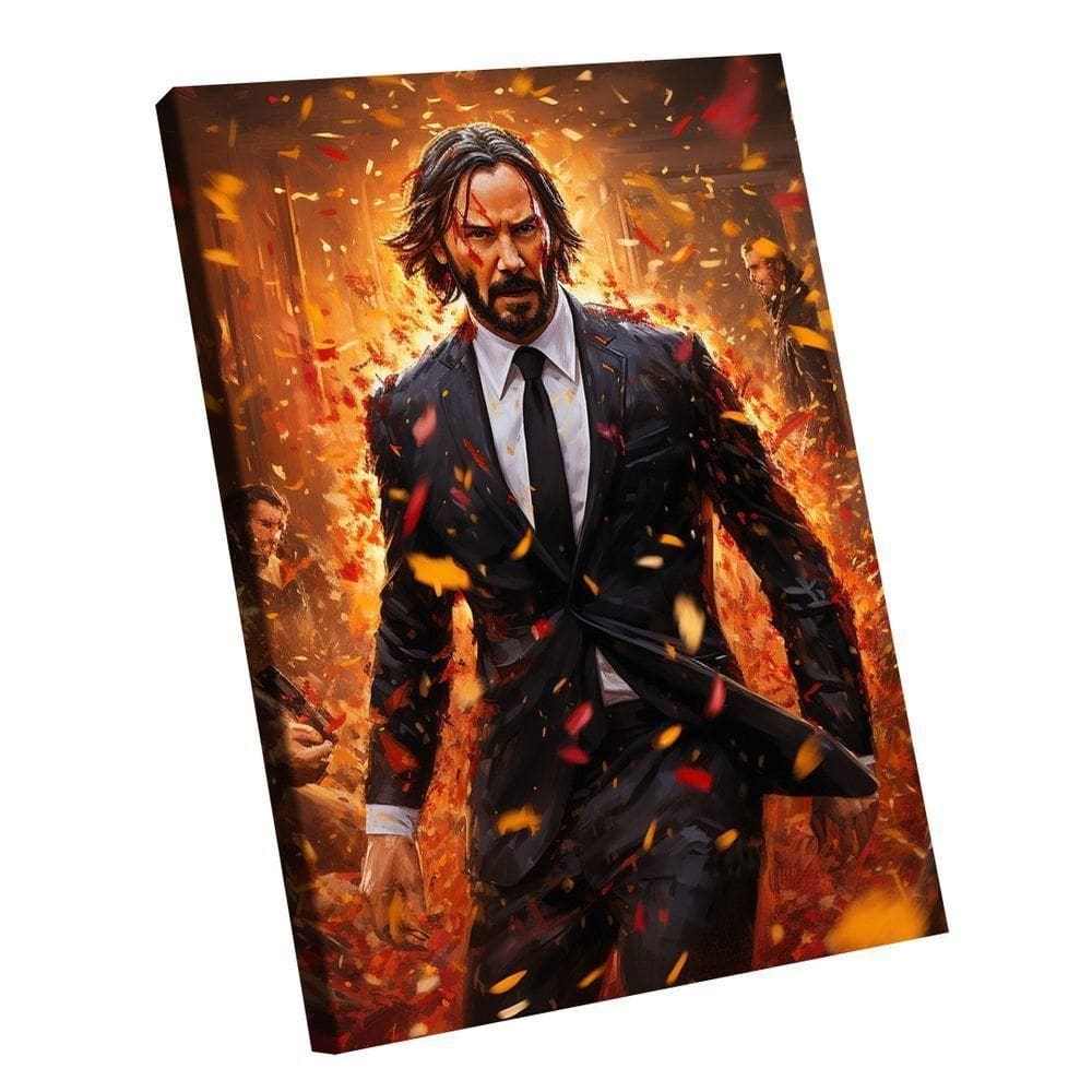 Quadro John Wick Orange -- Br Artes