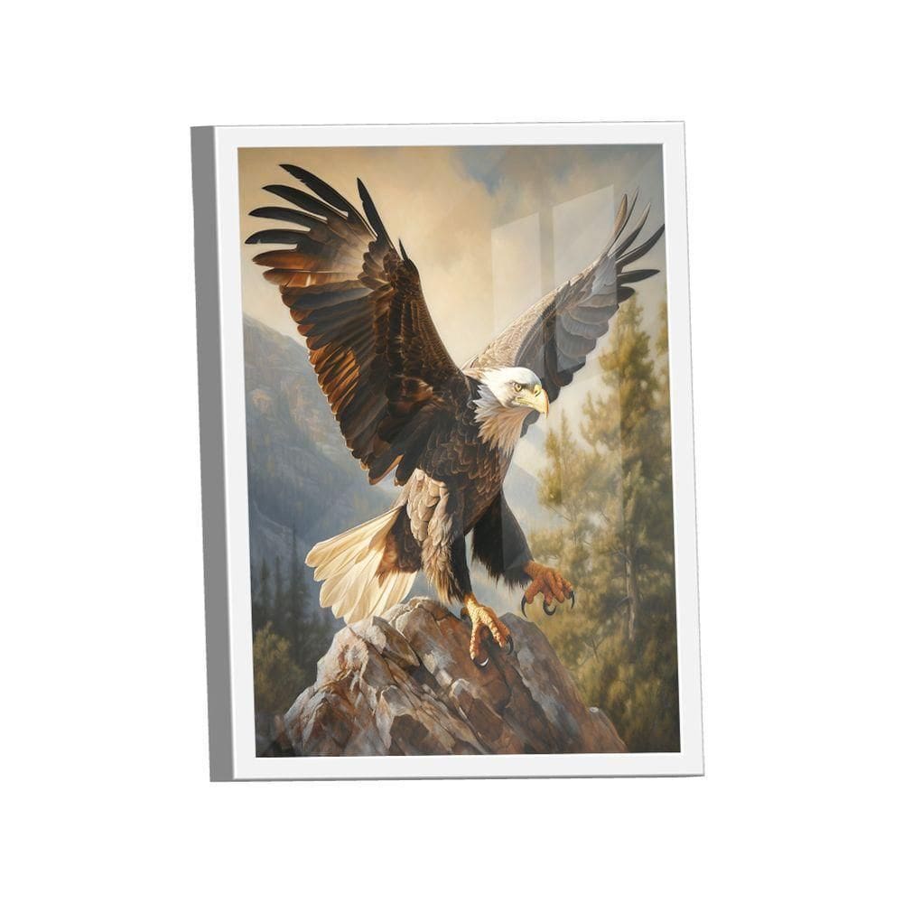Quadro águia Na Rocha -- Br Artes