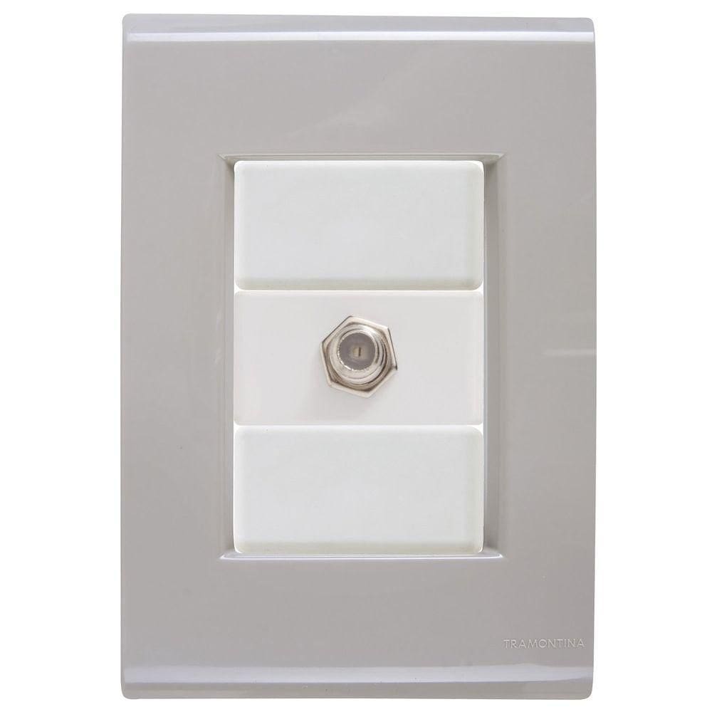Cj Tomada Conexão Tv Sat Coaxial Liz Fendi Tramontina Completo Pronto Tramontina