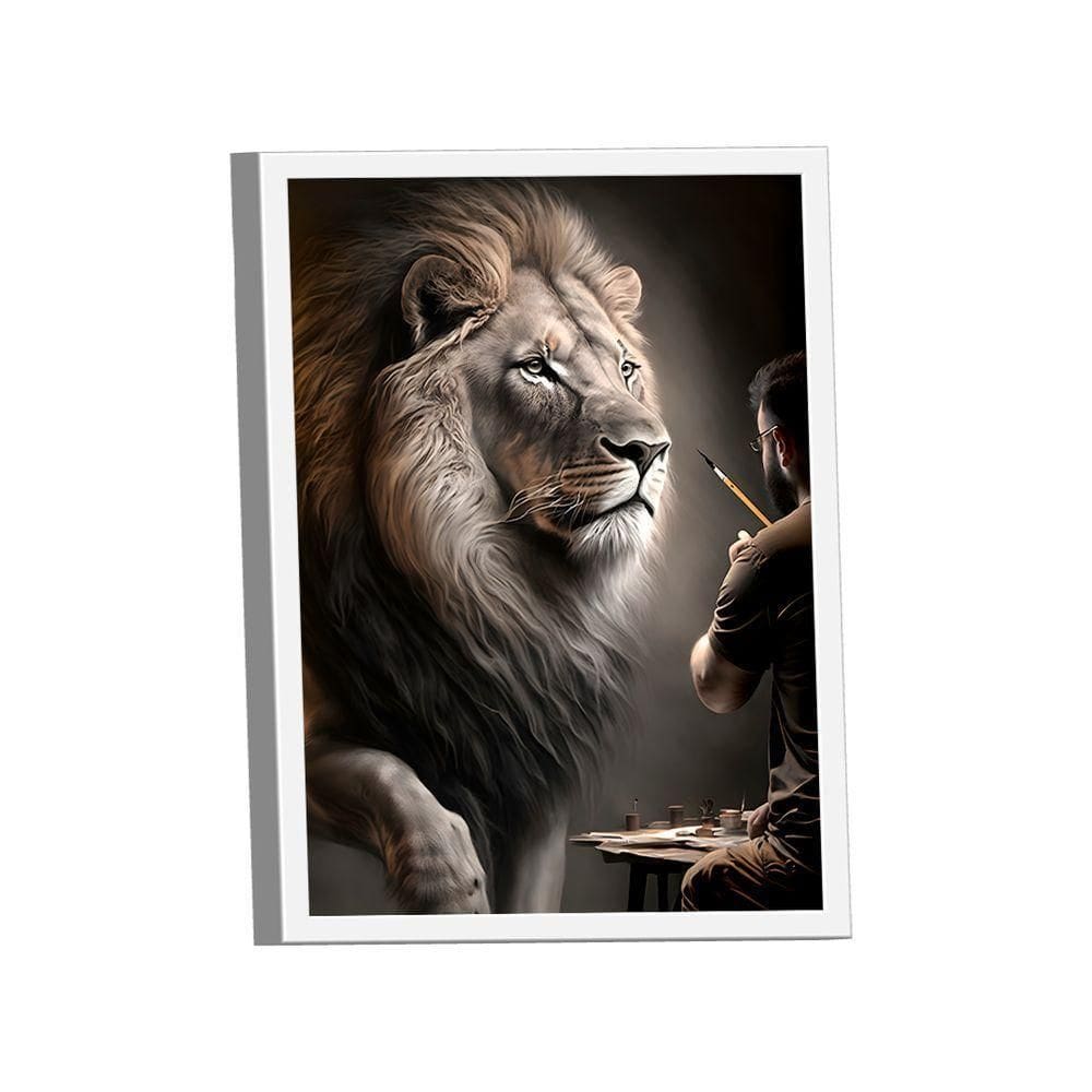 Quadro Arte Do Leão -- Br Artes