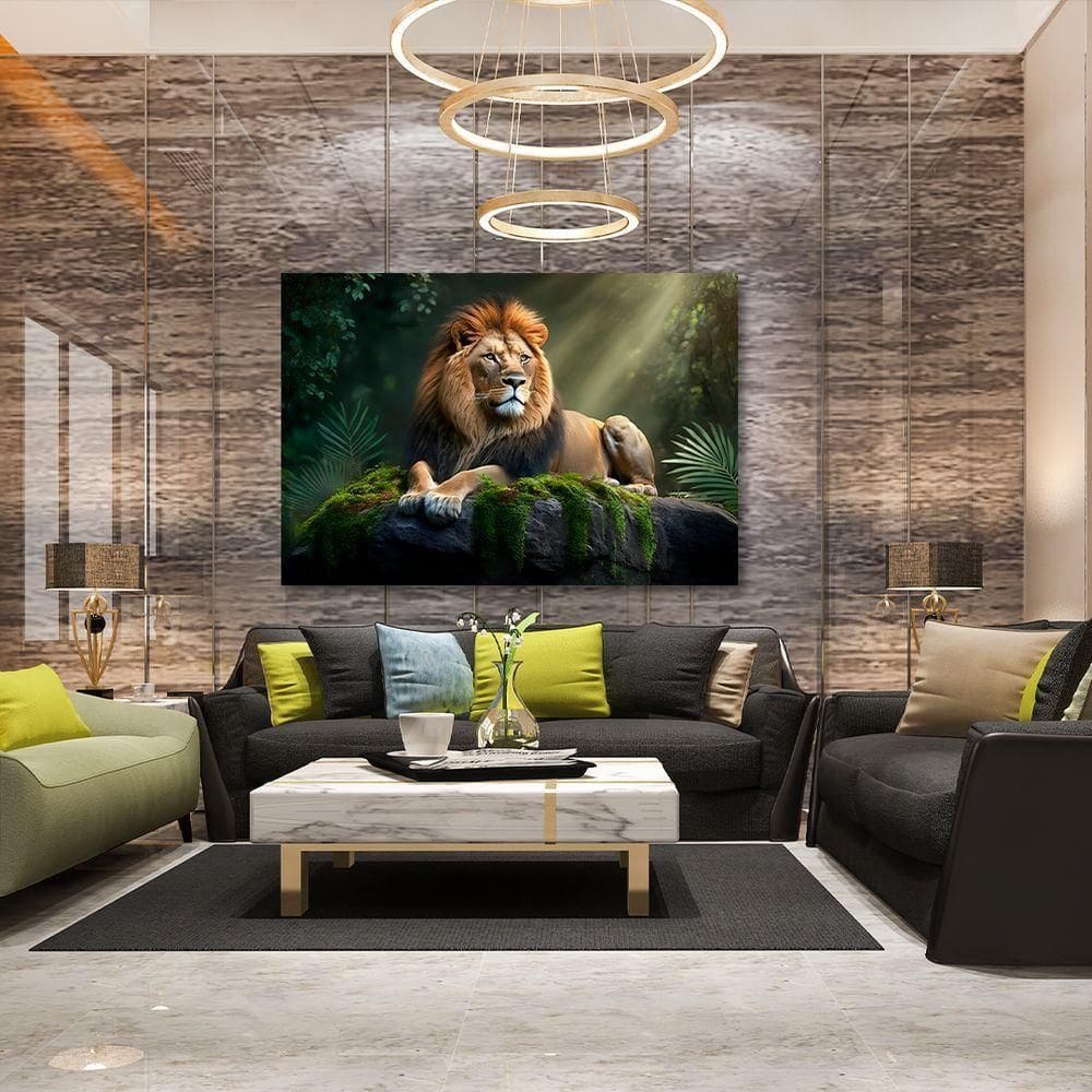 Quadro Leão Selvagem -- Br Artes