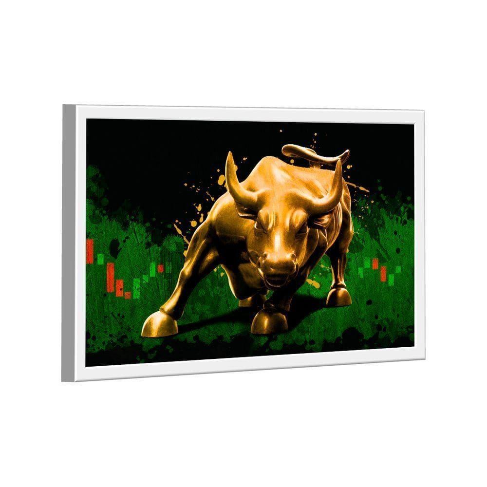 Quadro Touro Bolsa De Valores -- Br Artes