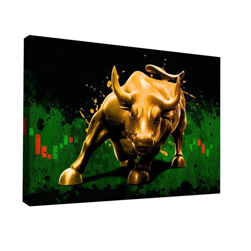 Quadro Touro Bolsa De Valores -- Br Artes