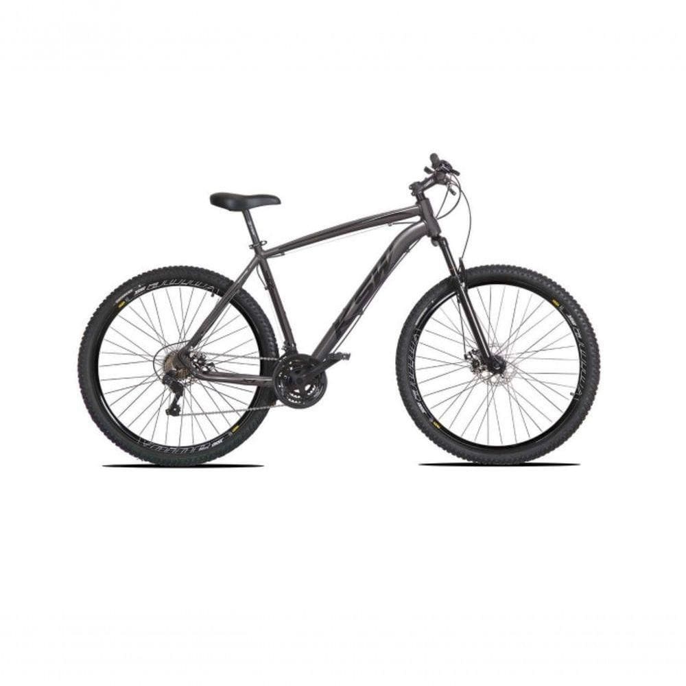 Bicicleta Aro 29 Ksw Xlt Alumínio 27v Freio Disco Mecânico Garfo Suspensão - Grafite Tam.15