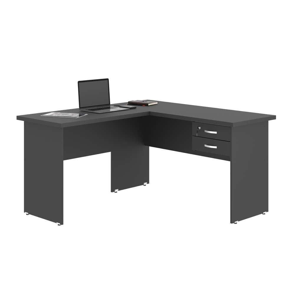 Escrivaninha Em L Com 02 Gavetas Chair Affara