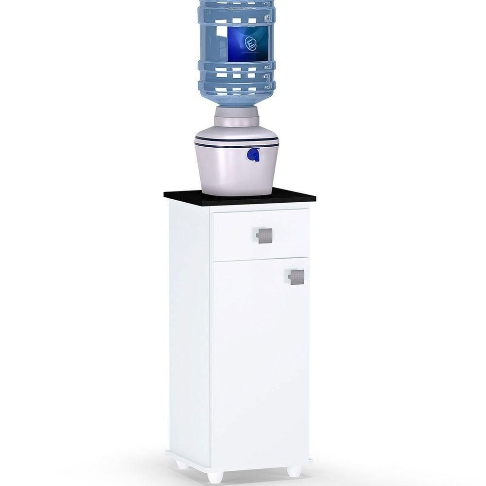 Balcão para Bebedouro 1 Porta 1 Gaveta Kelly Branco