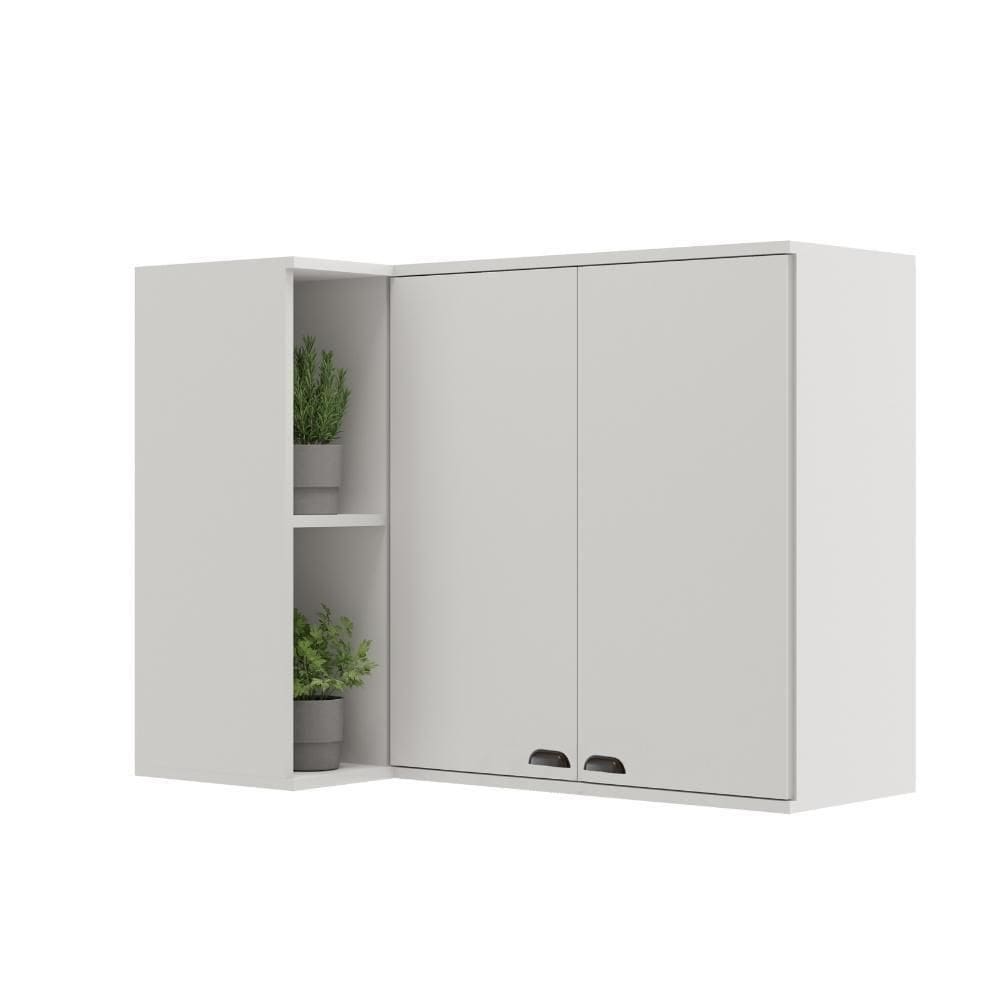 Aéreo De Cozinha Canto 2 Portas Lótus Carraro Branco