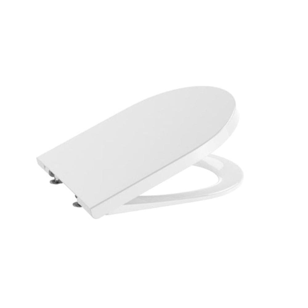 Kit 2 Assentos Sanitário com Queda Amortecida Inspira Round Roca Branco Brilhante