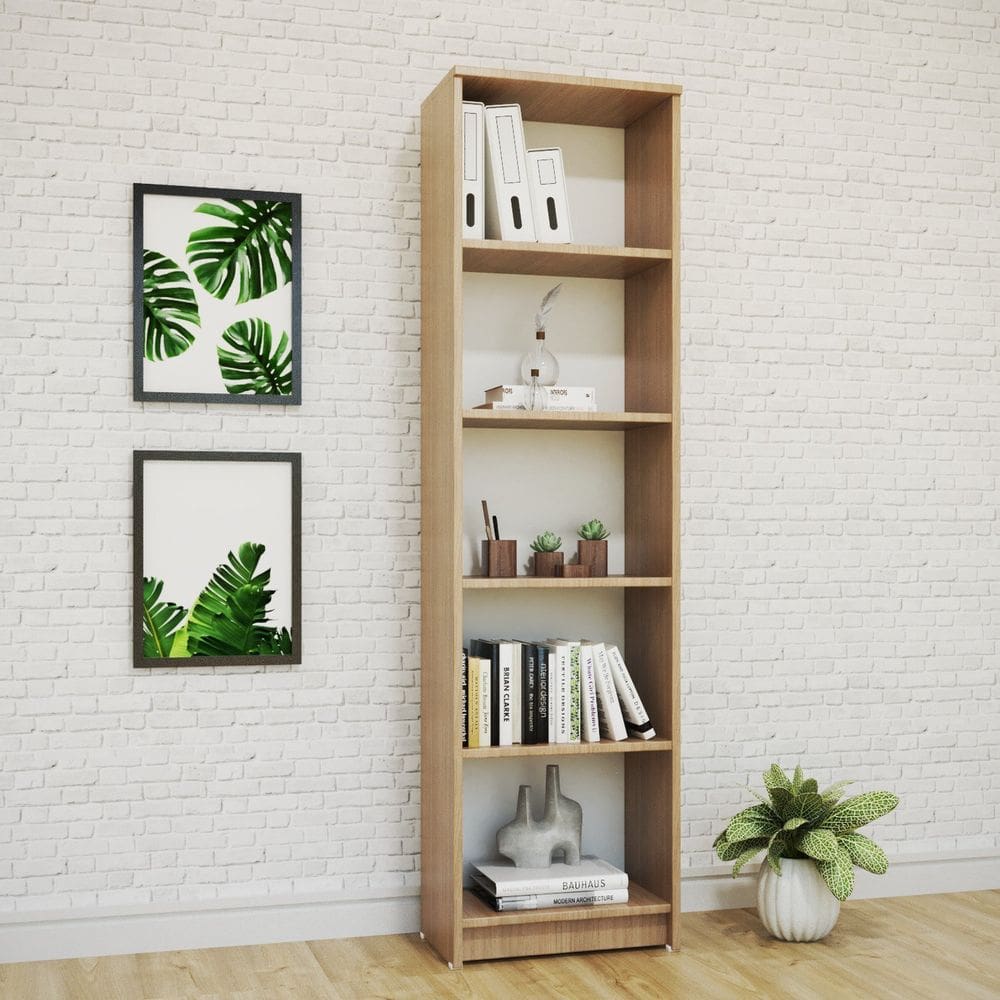 Estante Compacta Multiuso sem Porta 178cm X 29.5cm X 48cm Canela