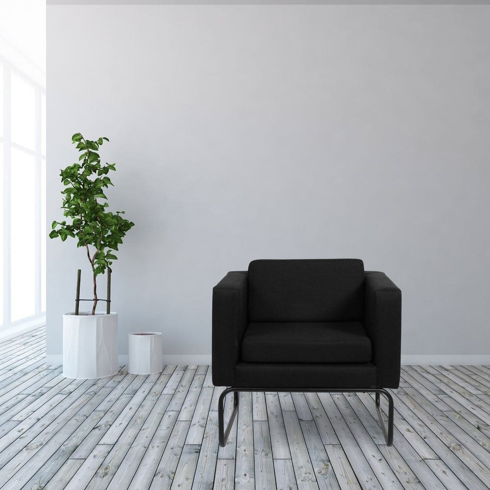 Poltrona Moderna para Sala de Estar Dallas Preto