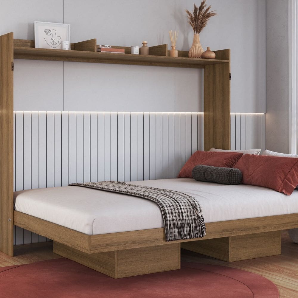 Cama Casal Articulável Horizontal 140 Hanover . Mel