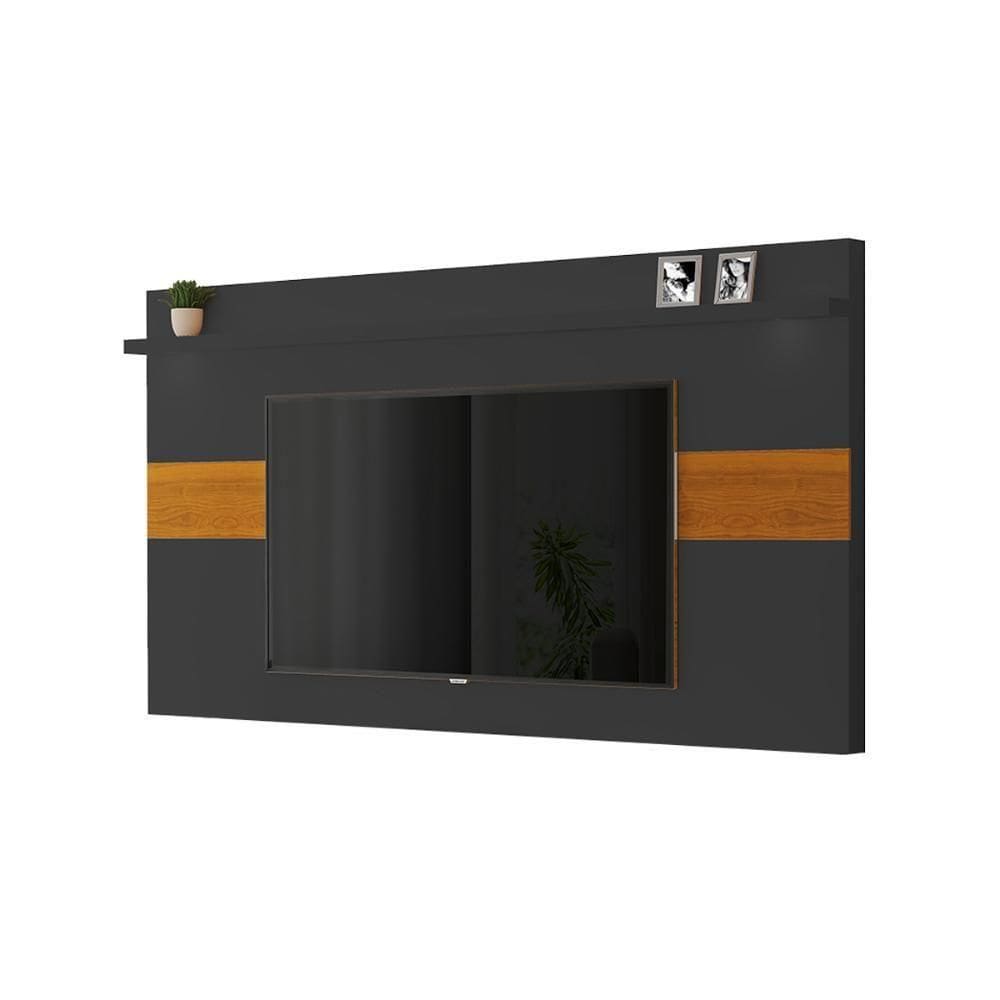 Painel 75 Polegadas Preto Freijó Derby Cleveland