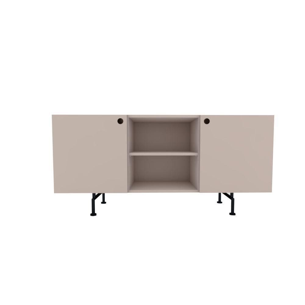 Rack Tube 2 Portas 1 Nicho 1320x620x420 Sal Rosa - Mdf Arauco