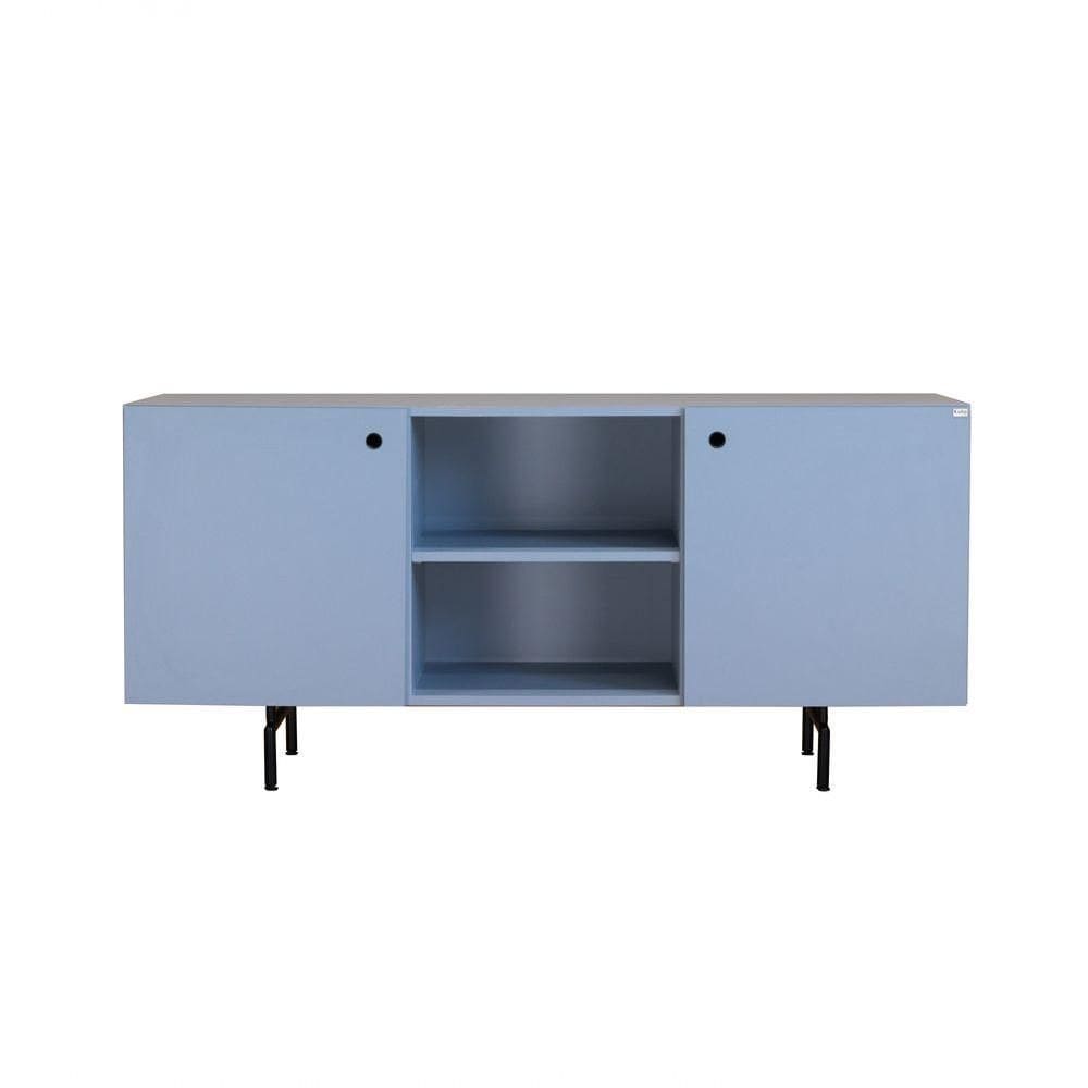 Rack Tube 2 Portas 1 Nicho 1320x620x420 Azul Sereno - Mdf Arauco