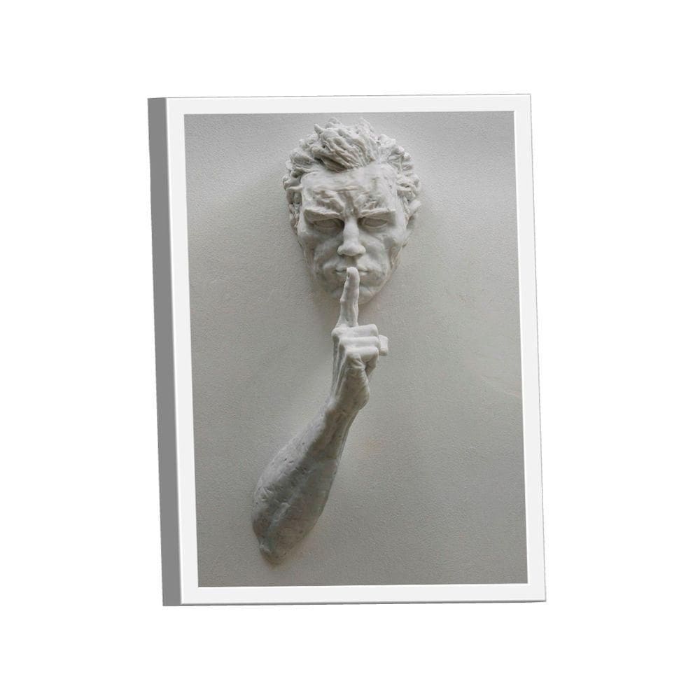 Quadro Silêncio 3d -- Br Artes