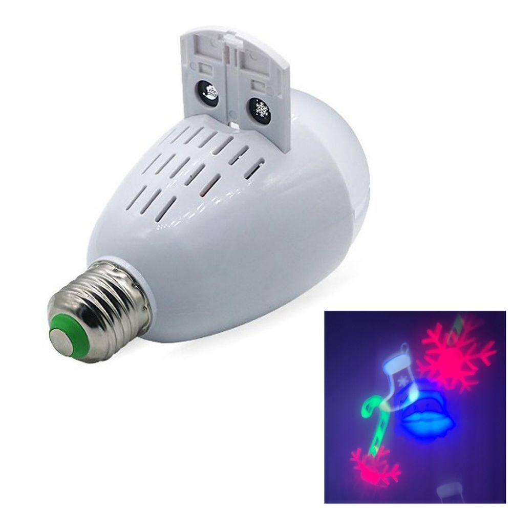 Lampada Projetor Natal Led Natalino E27 Papai Noel Flocos De Neve Arvore De Natal Decoraçao Fachada