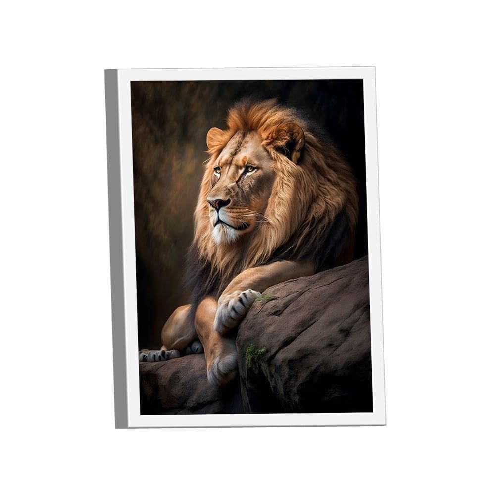 Quadro Leão Maestro -- Br Artes