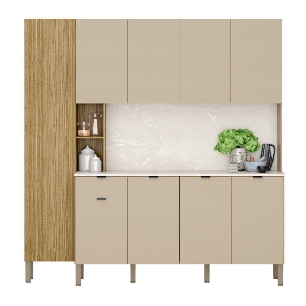 Armário De Cozinha 9 Portas Riscatto Astrid Freijó Vanilla