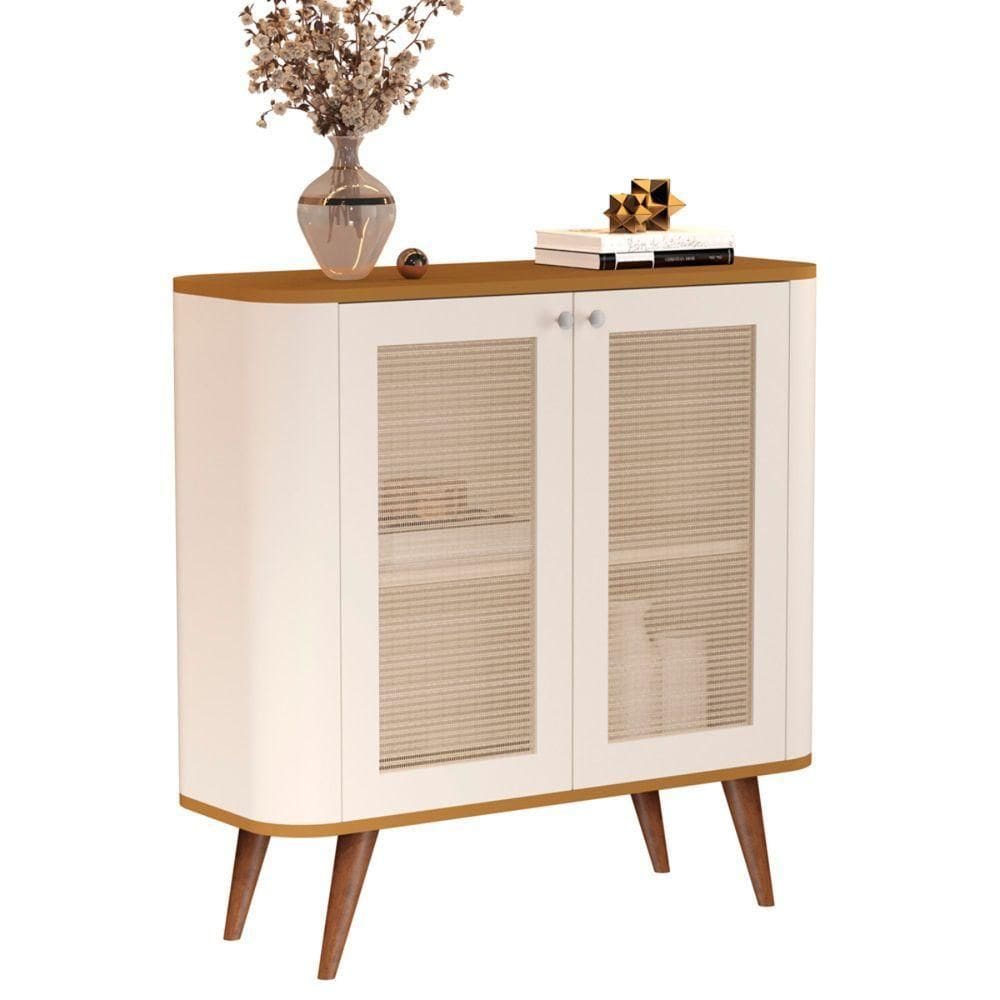 Buffet Com 2 Portas E 1 Prateleira Madrid Pérola Nature