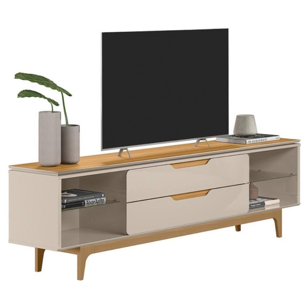 Rack Para Tv 75\` Com Gavetas Coimbra Taurari Off-white