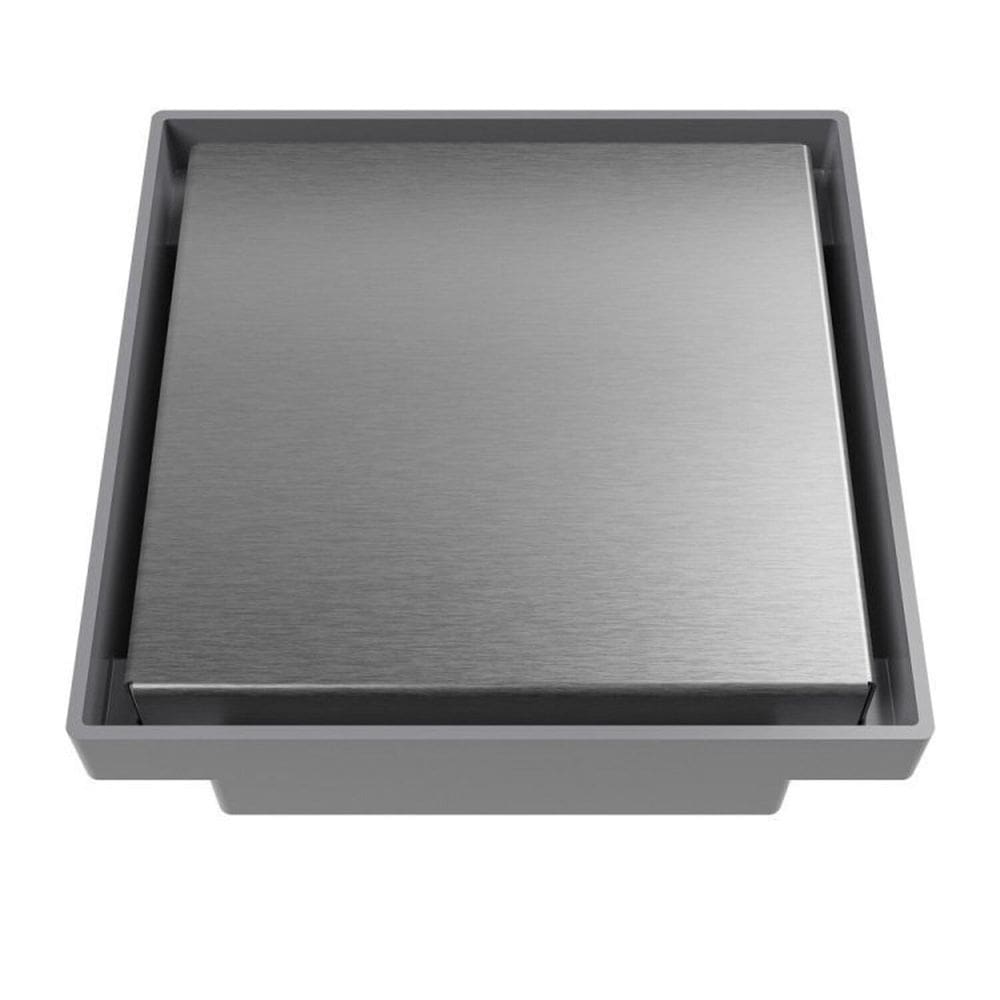 Kit 10 Ralo Oculto Quadrado de 15x15 com Tampa em Inox Astra Inox