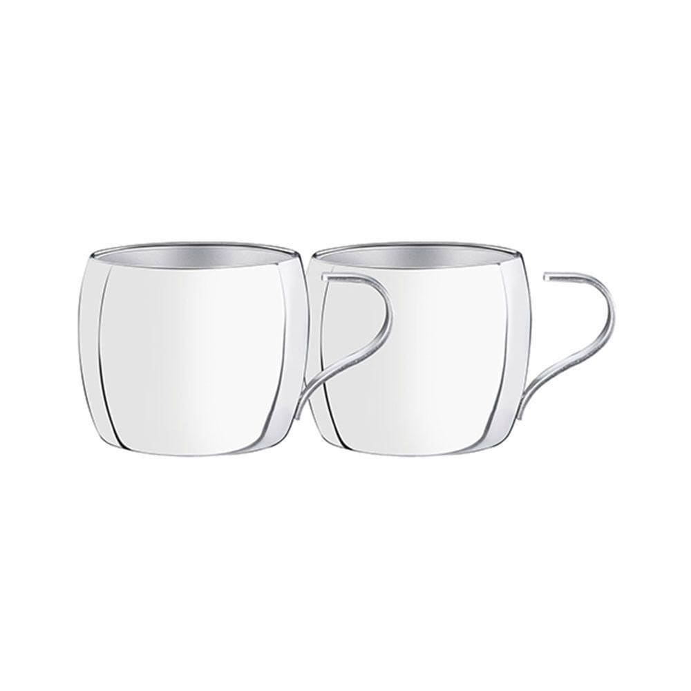 Conjunto De Xícaras Para Chá E Capuccino Em Aço Inox 2pçs - Tramontina -
