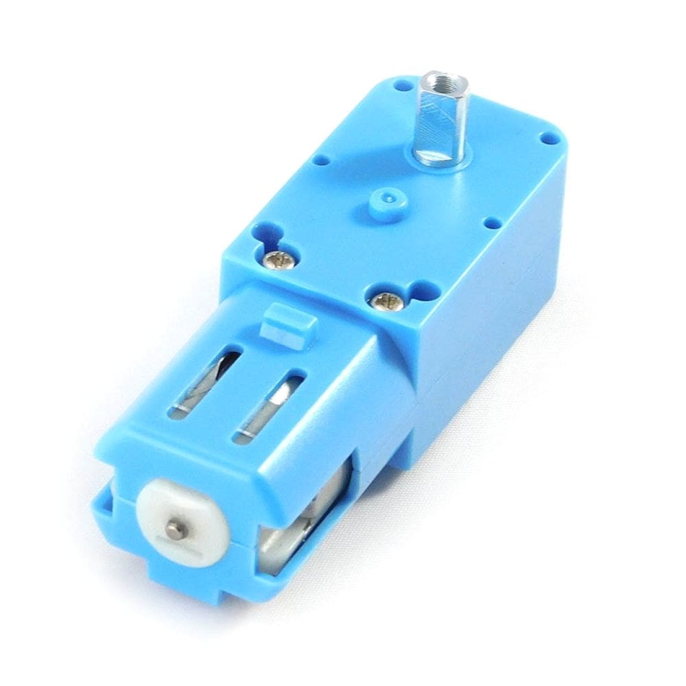 Motor 6V Com Reducao 1:90 110 Rpm Engrenagens De Metal