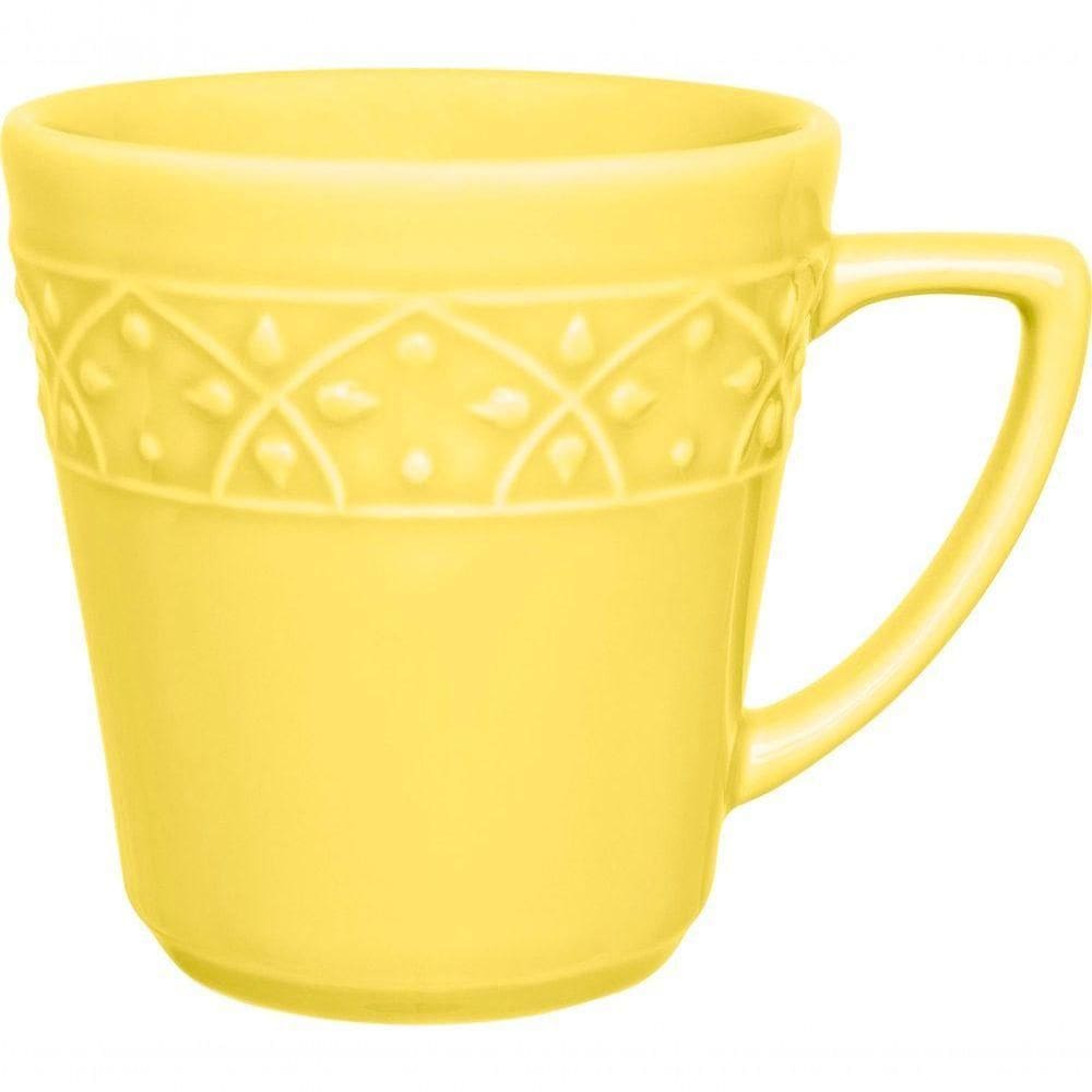 Caneca Amarelo Mendi Sicilia Oxford Cerâmica 360ml