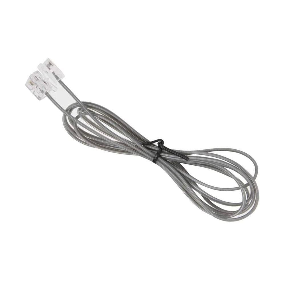 Fio Cabo Rj11 Telefonico 1m E 60cm Kit 50 Uni Telefone Fixo Fax Extensao Fino Resistente