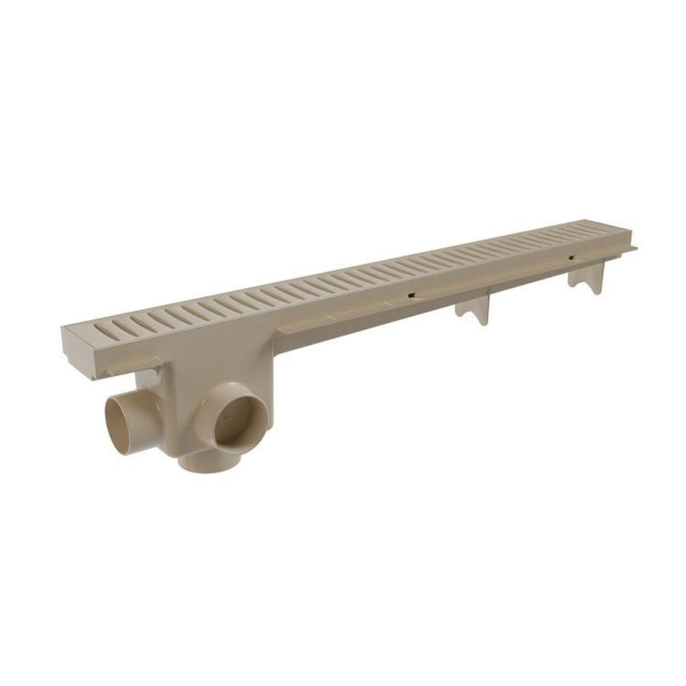 Kit 10 Ralo Linear com Tampa Vazada 50 cm Astra Bege
