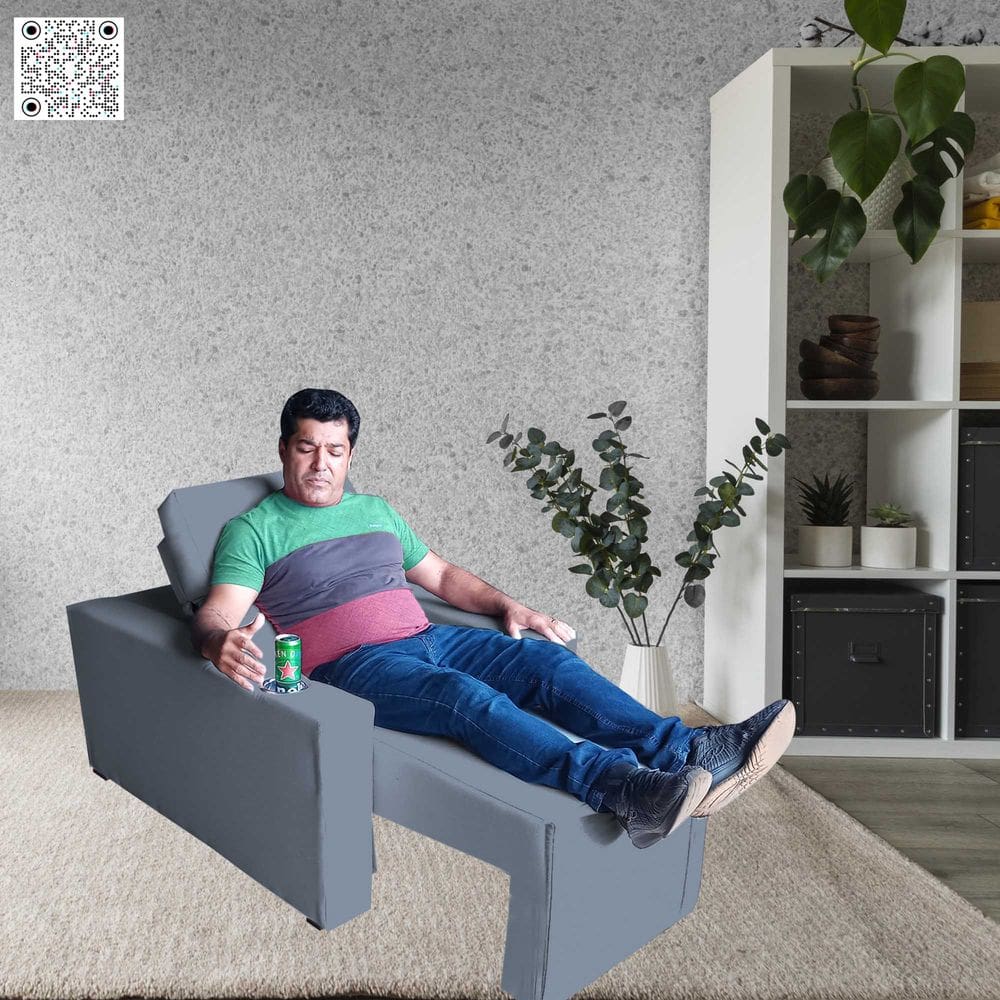 Poltrona Imperial Com Assento Retratil Eletrica Linho Conforto Modernidade e Requinte Grafitte